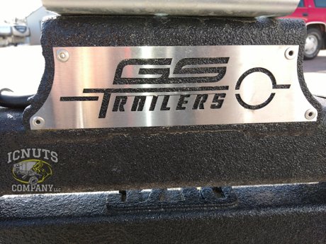 G&S Trailers frame identification plate