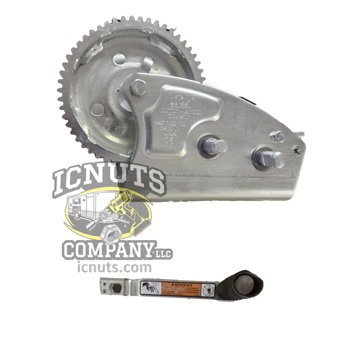 ICNUTS Left-Hand Fish House Winch | 2-Speed 2500 lb