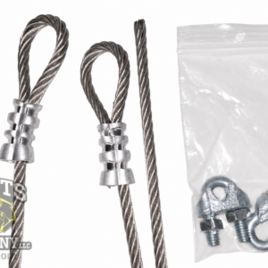 Stainless-steel cable ends and clamp hardware