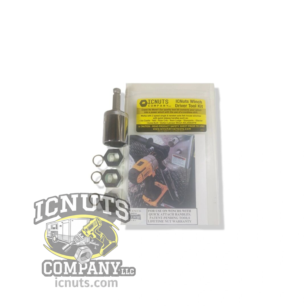 ICNUTS 3-Winch Mega Tool Kit | Cordless Drill Adapters