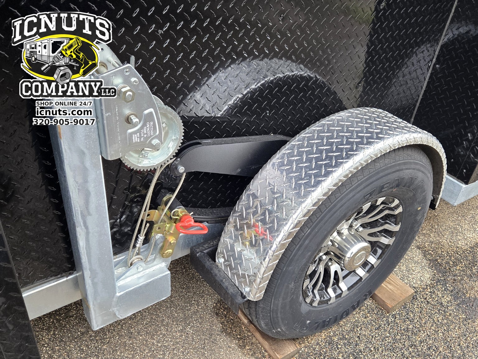 ICNUTS fish house winch cordless drill installation