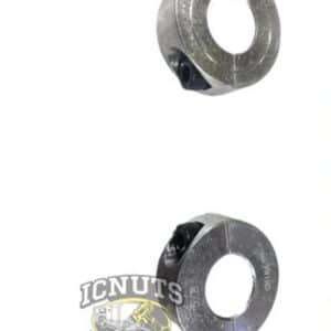 Pair of split-shaft collars for fish house winch shafts