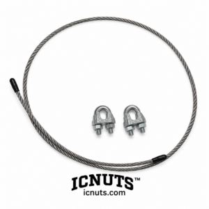 Pre-2017 Ice Castle front-hitch cable with two clamps